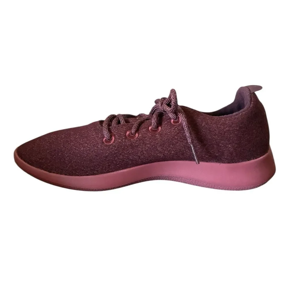 Allbirds Wool Runners Sneakers Men’s Size 12 Burgundy and Pink